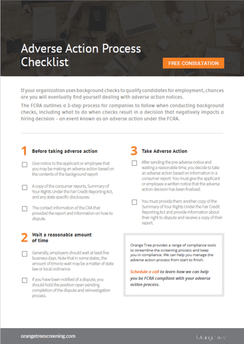 Your Adverse Action Process Checklist